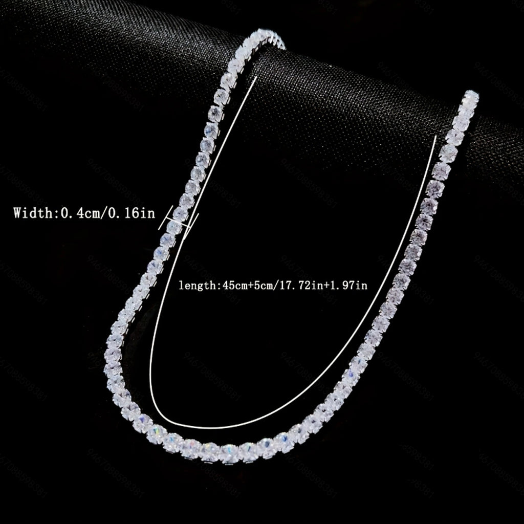 Tennis Iced Necklace - NobleHeritageCharms