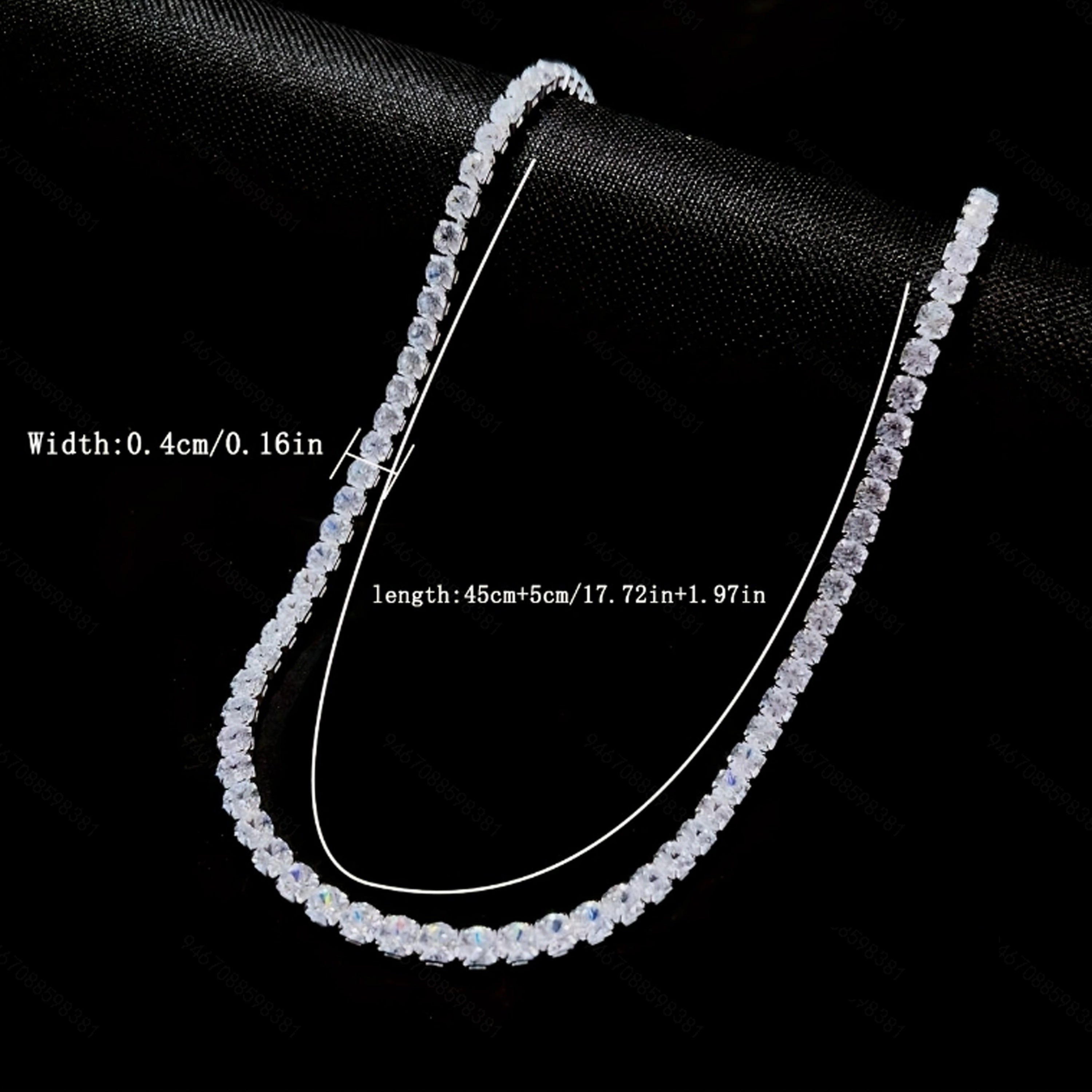 Tennis Iced Necklace - NobleHeritageCharms