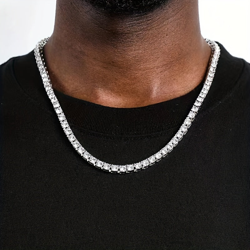Tennis Iced Necklace - NobleHeritageCharms