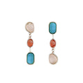 Asymmetric Colorful Resin Earrings for Women Retro Contrast Geometric Dangle Earrings Korean Jewelry High Quality Wholesale - NobleHeritageCharms